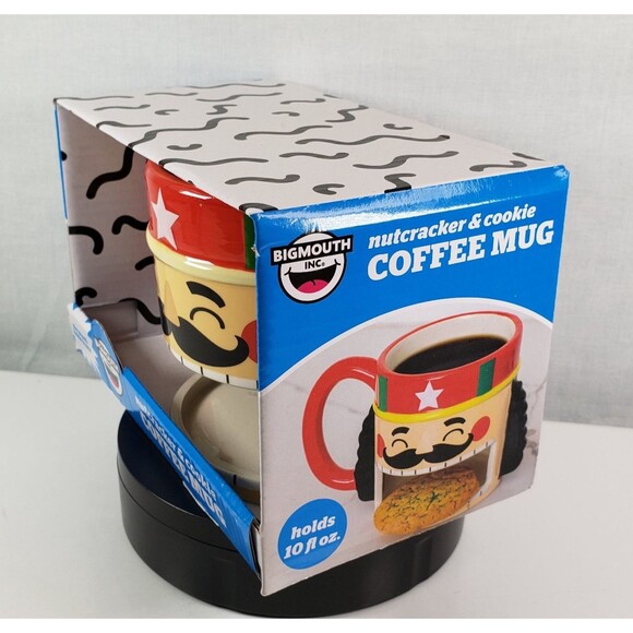 Nutcracker & Cookie Ceramic Mug Cup 10oz Big Mouth Brand New!! - Picture 4 of 11
